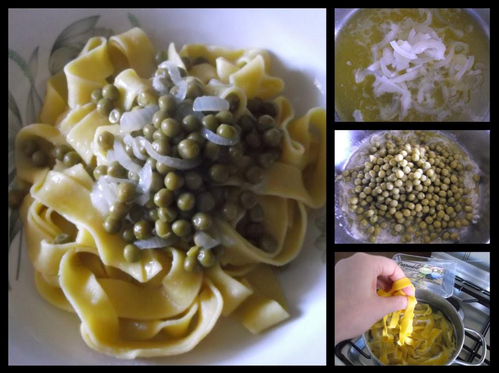 PAPPARDELLE ALL'UOVO CON PISELLI